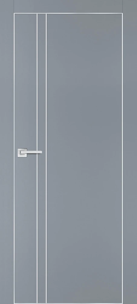 Фото Межкомнатная дверь PX-20  AL кромка с 4-х ст. Серый матовый