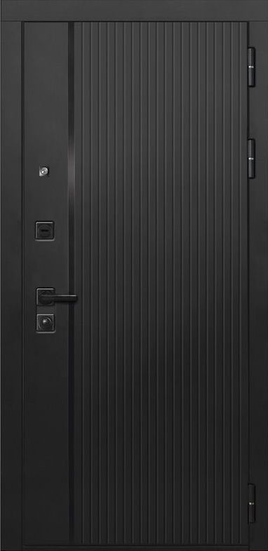 Входная дверь ДвериПРО L-45 ФЛЗ-649 капучино (зеркало) DPRO198130 внешняя сторона