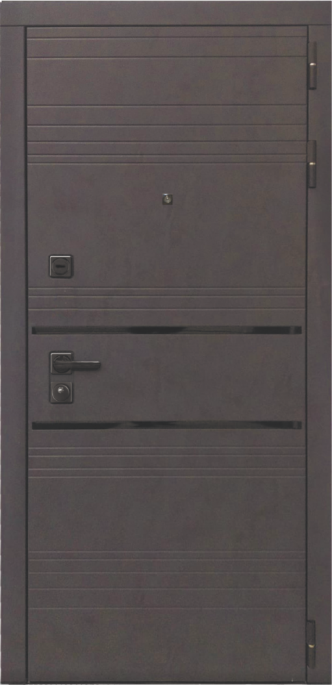 Входная дверь ДвериПРО L-43 СБ-1 (ст. белое, 16мм, венге) DPRO198342 внешняя сторона