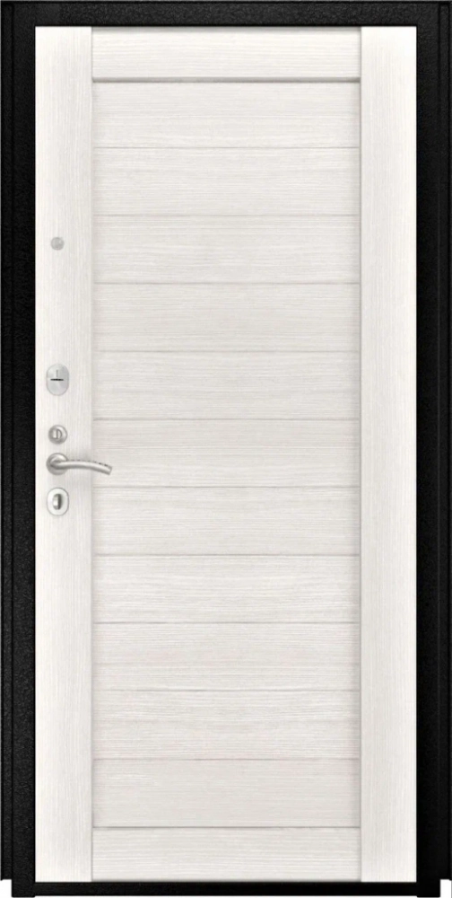 Входная дверь ДвериПРО L-43 СБ-3 листв. бел. (21 беленый дуб) DPRO198370 внутренняя сторона