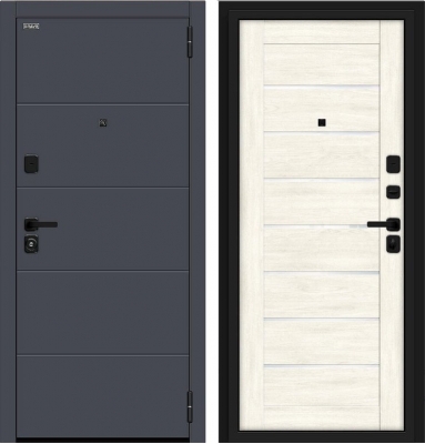 Дверь Браво Прайм/SBlack-Graphite Shell/Nordic Oak