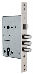 Корпус врезного замка с защёлкой ЗВ 32.21 /123:114/