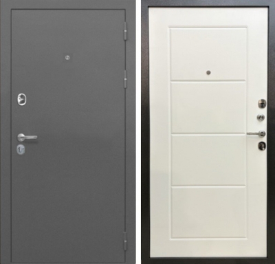 Дверь MXD Союз 90мм Антик Серебро - панель Лиственница Бьянка